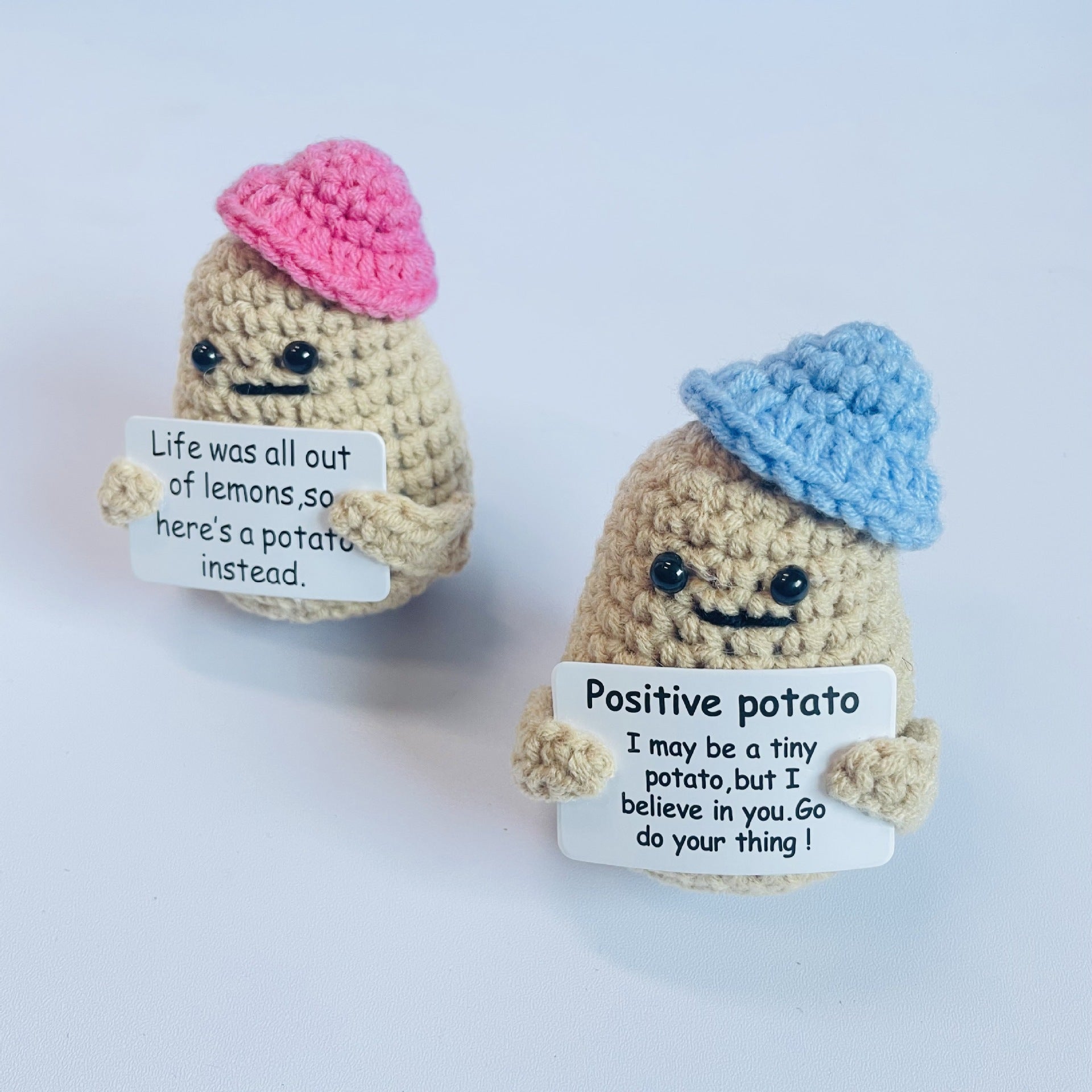 Handmade Cute Crochet Gift Positive Potato