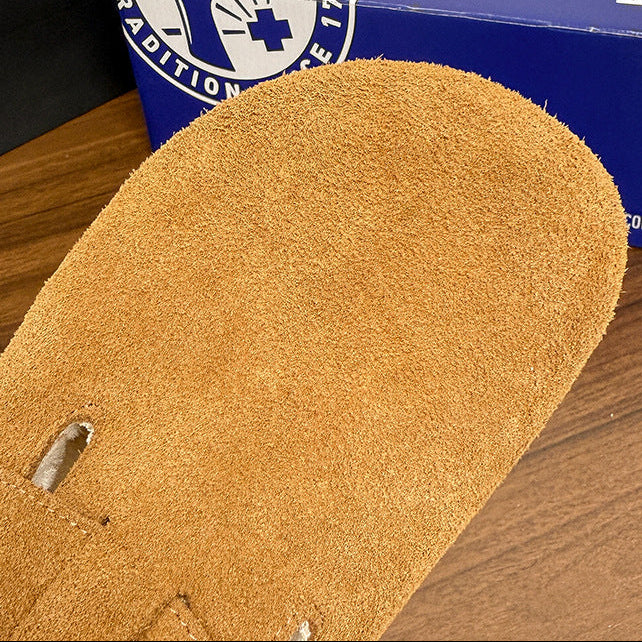 Boston Shearling Suede padded Leather Footbed Clogs