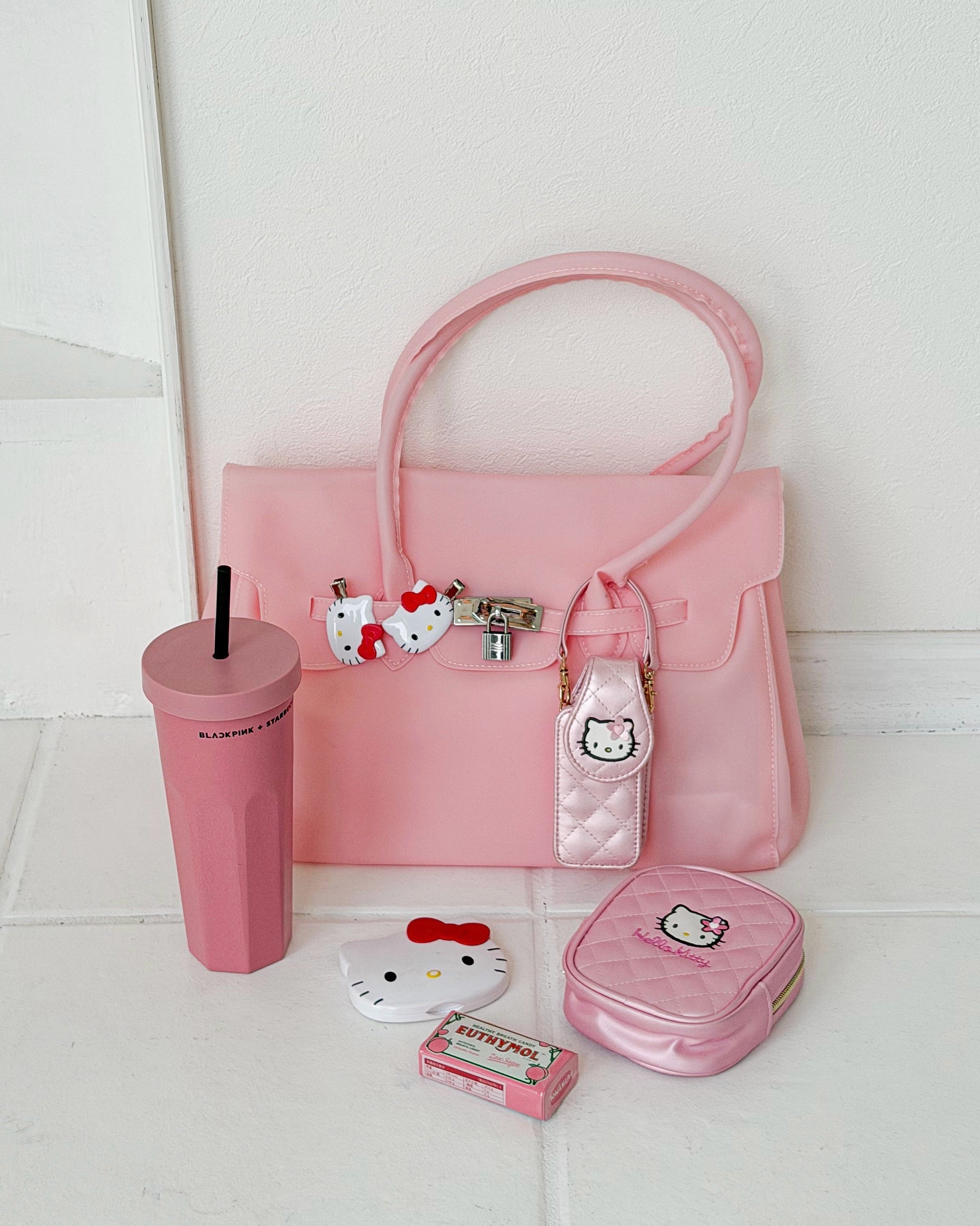 Transparent Solid Color Pvc Jelly Bag Women's Tote Bag-pink