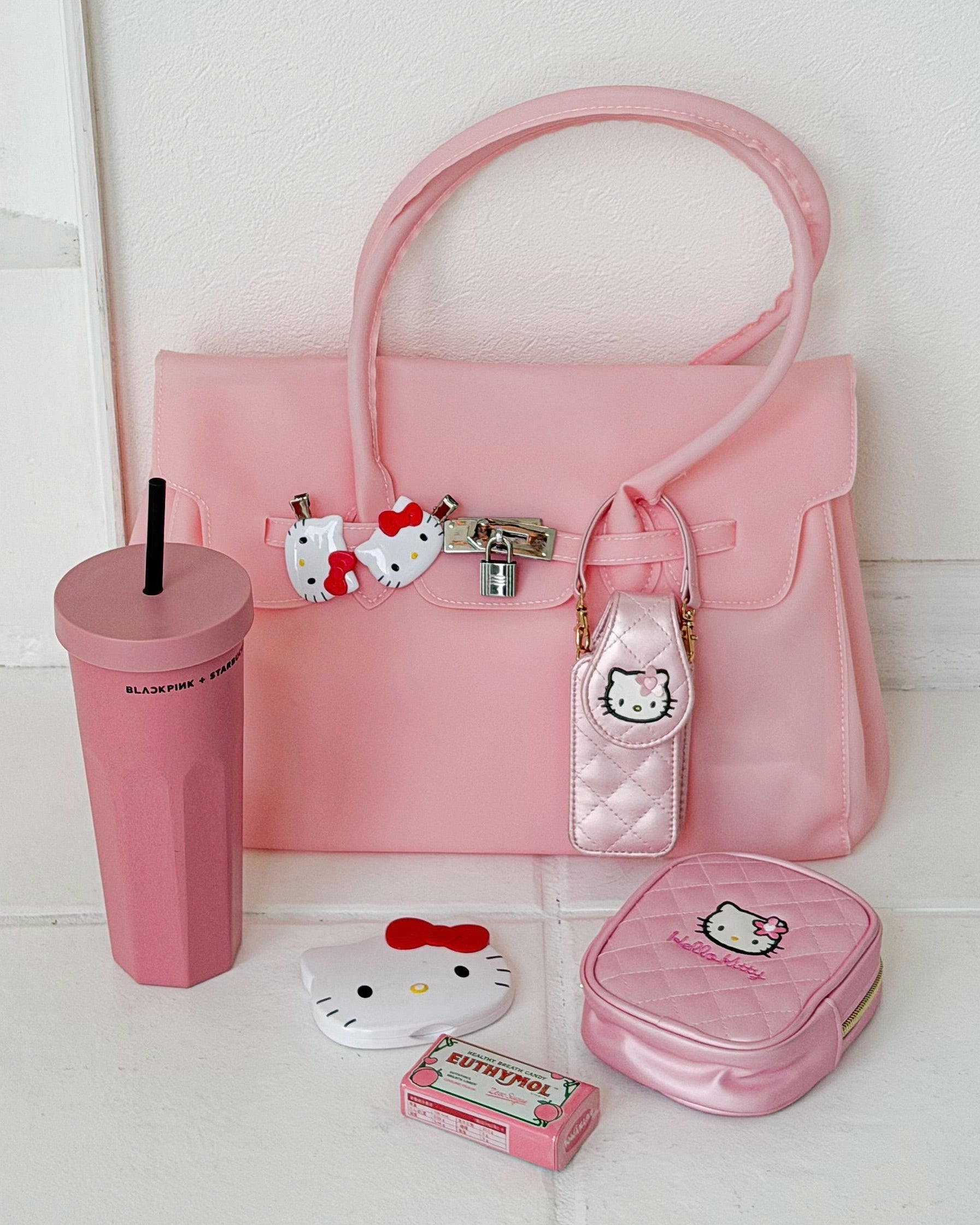 Transparent Solid Color Pvc Jelly Bag Women's Tote Bag-pink