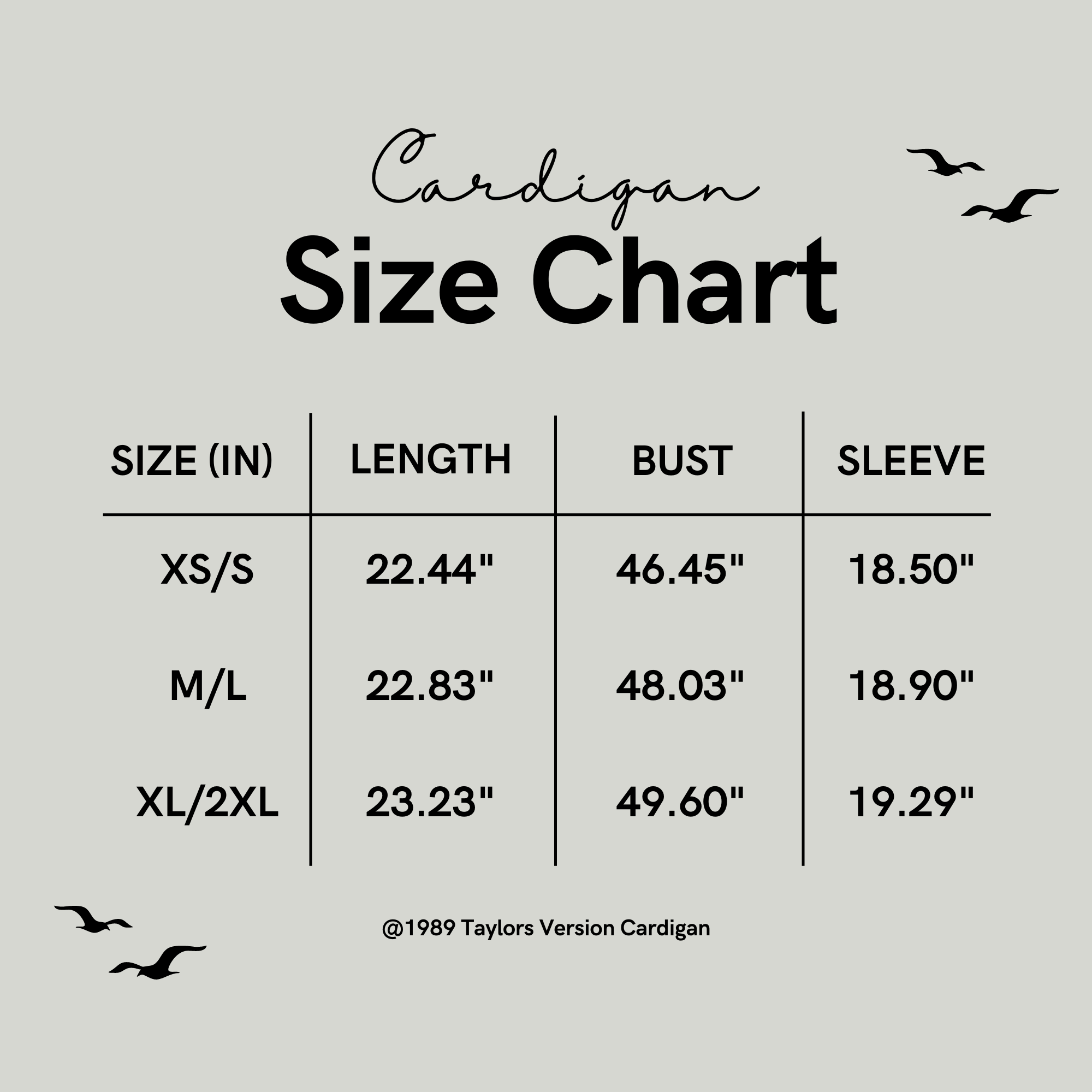 1989 Taylors Version Cardigan, Beige Cardigan Sweater