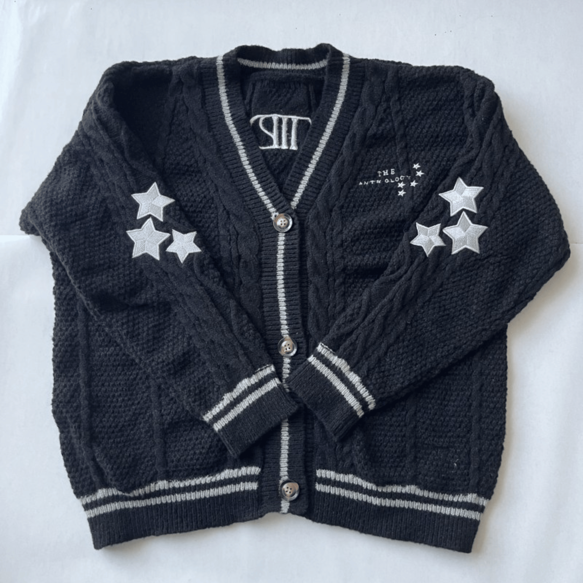 Anthology Tortured Poets Department Cardigan - TTPD Black Sweater