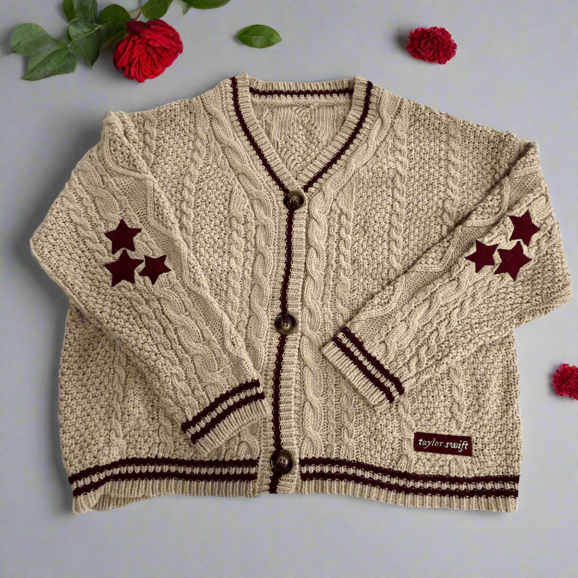 Red Taylors Version Cardigan - Eras Tour Sweater Red Taylors Version Cardigan - Eras Tour Sweater