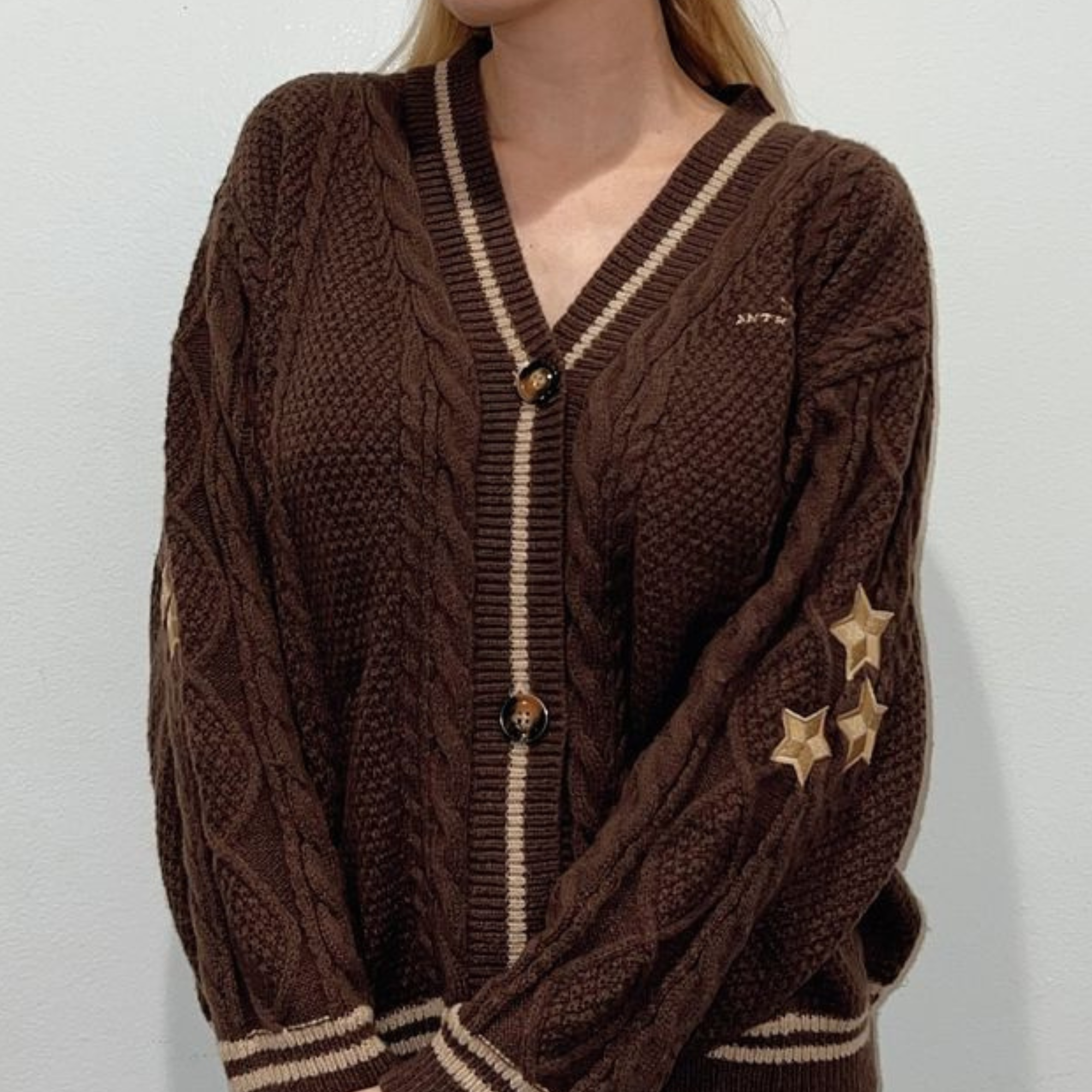 Tortured Poets Department Brown The Anthology Cardigan