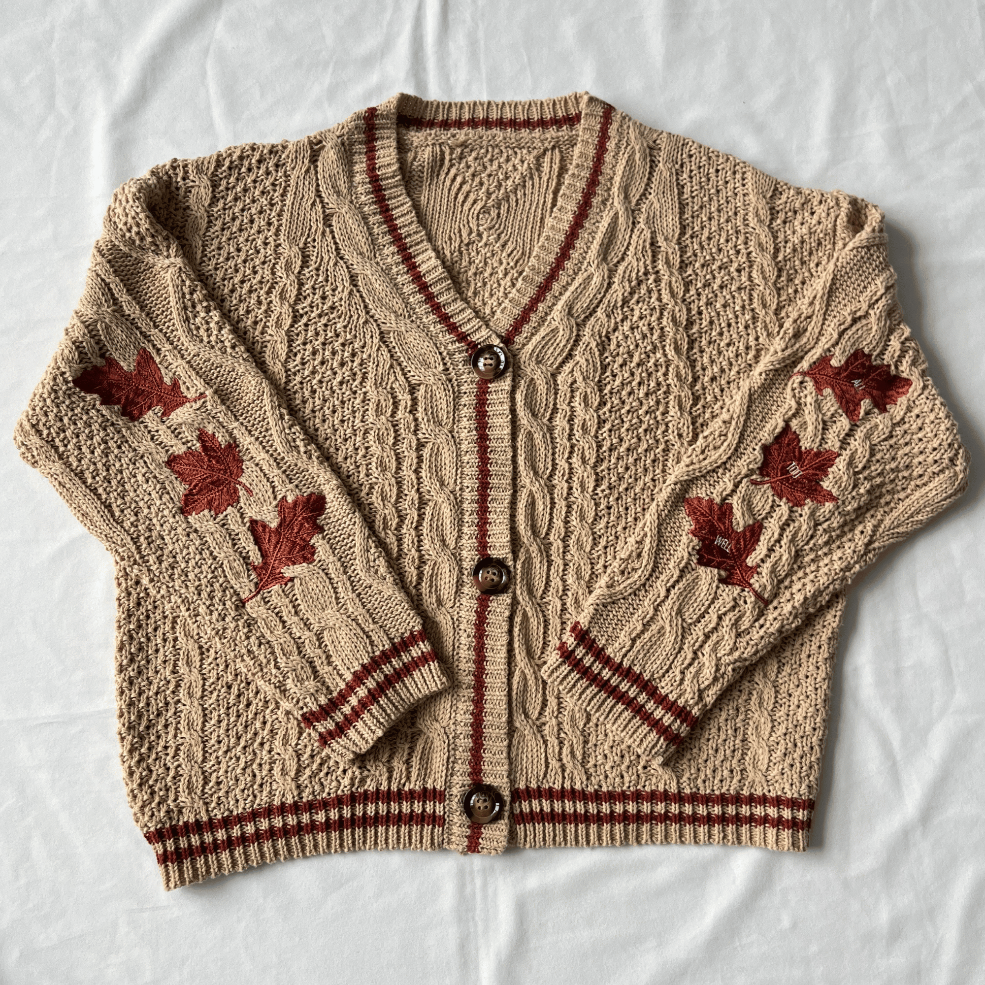 Maple Leaf All Too Well Taylors Version Autumn Cardigan