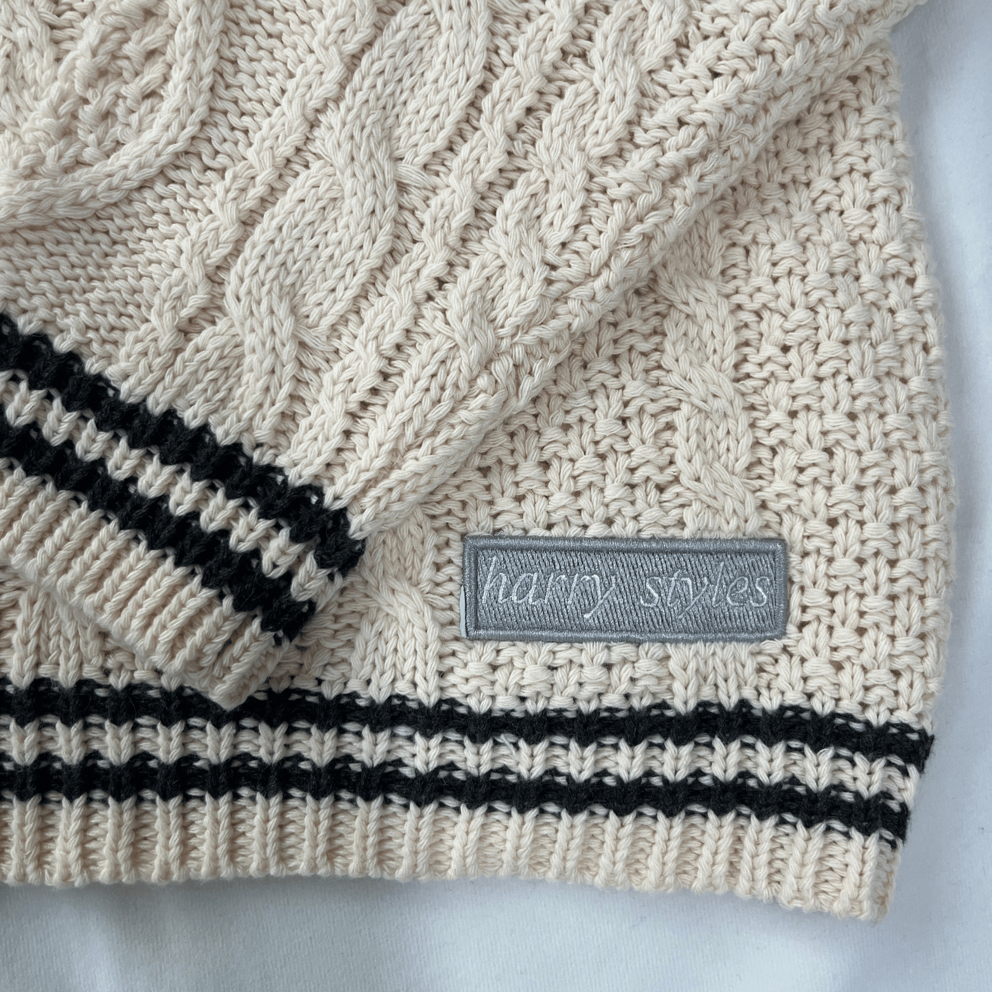 Bunny Knit Embroidered Cardigan, Knitted Sweater