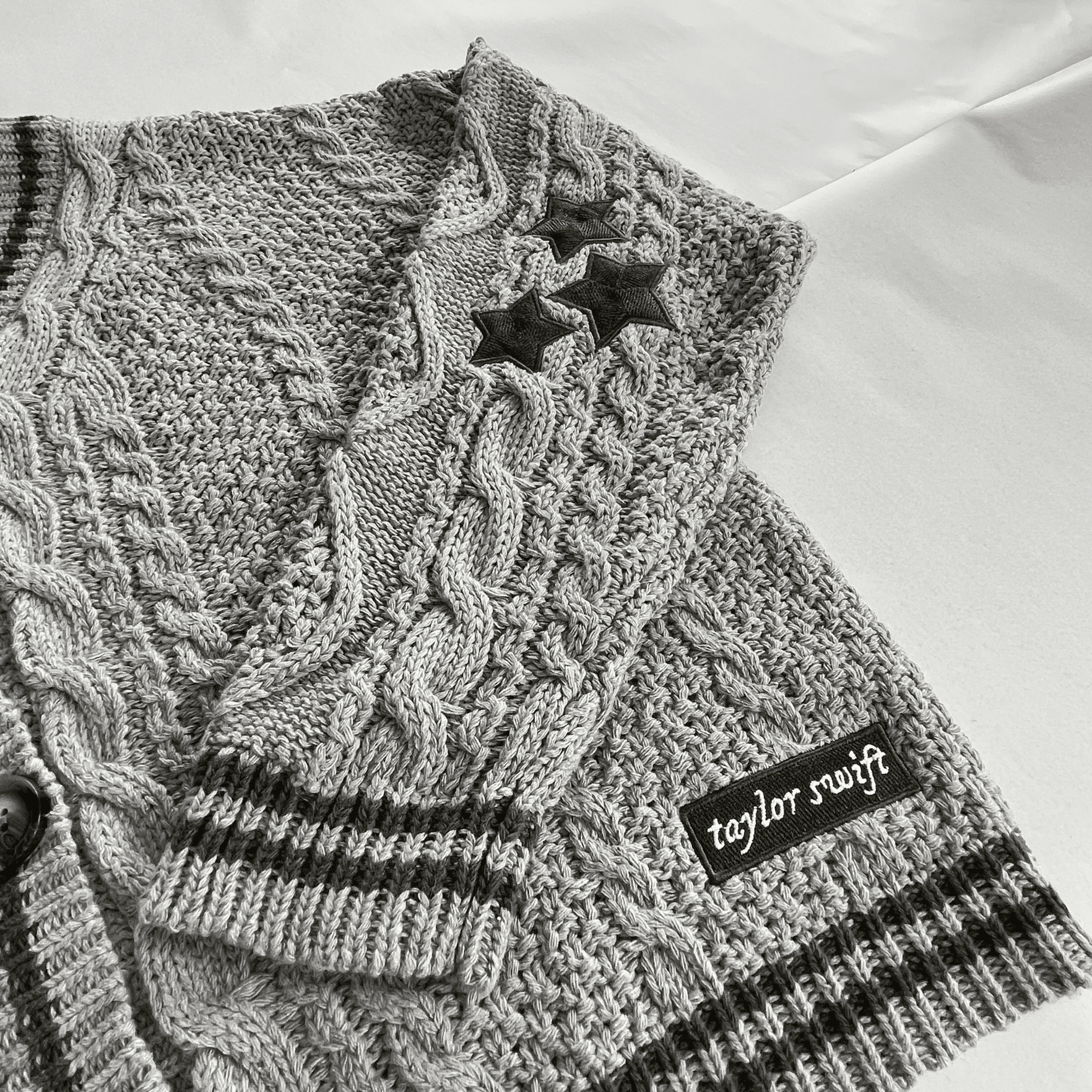 Folklore Gray Cardigan - Taylors Version Oversized Sweater