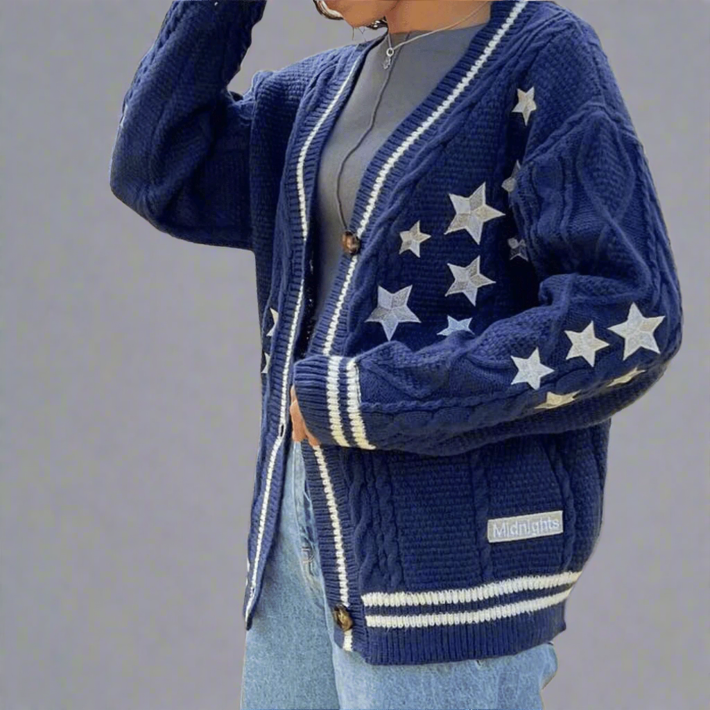 Midnights Cardigan Taylors Version, Navy Blue Sweater