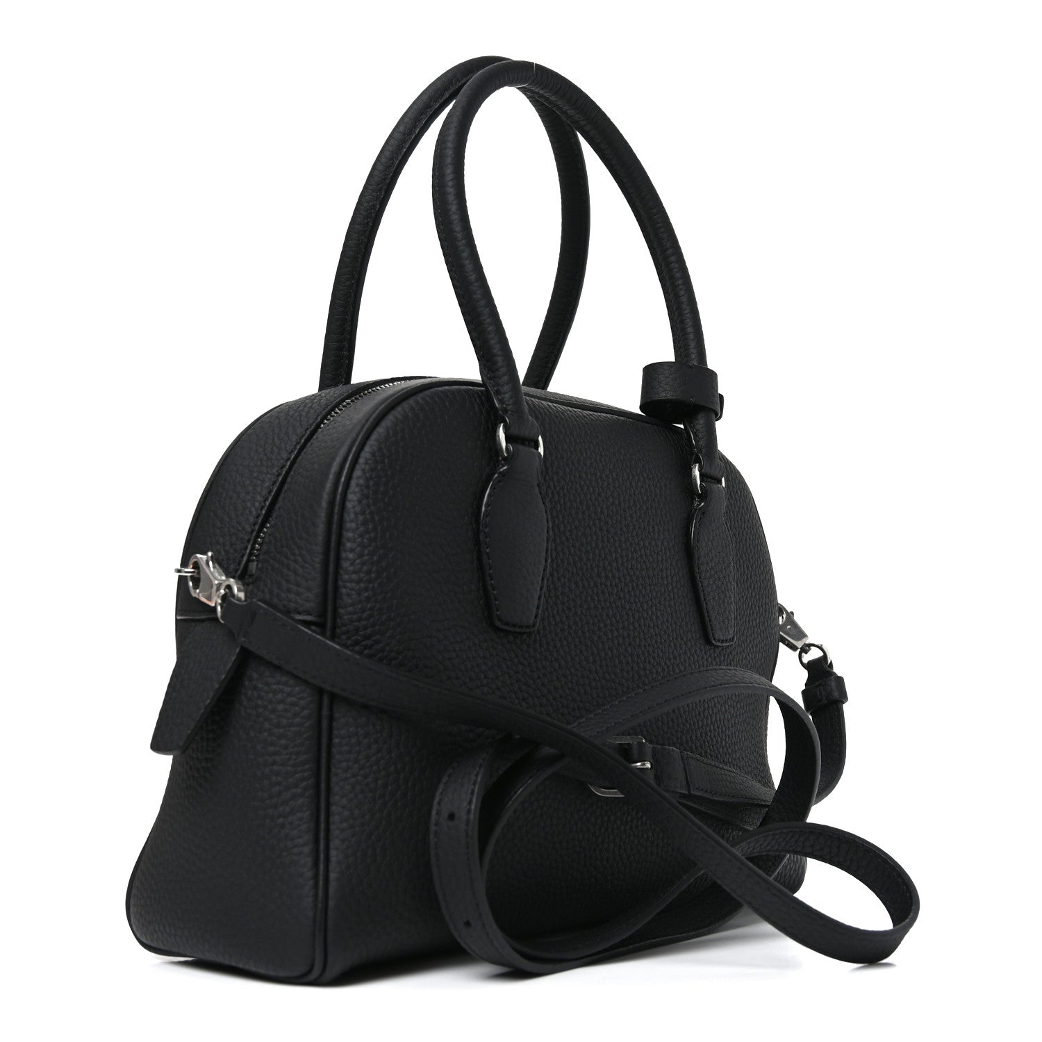 Matte Grained Calfskin India 10 Black