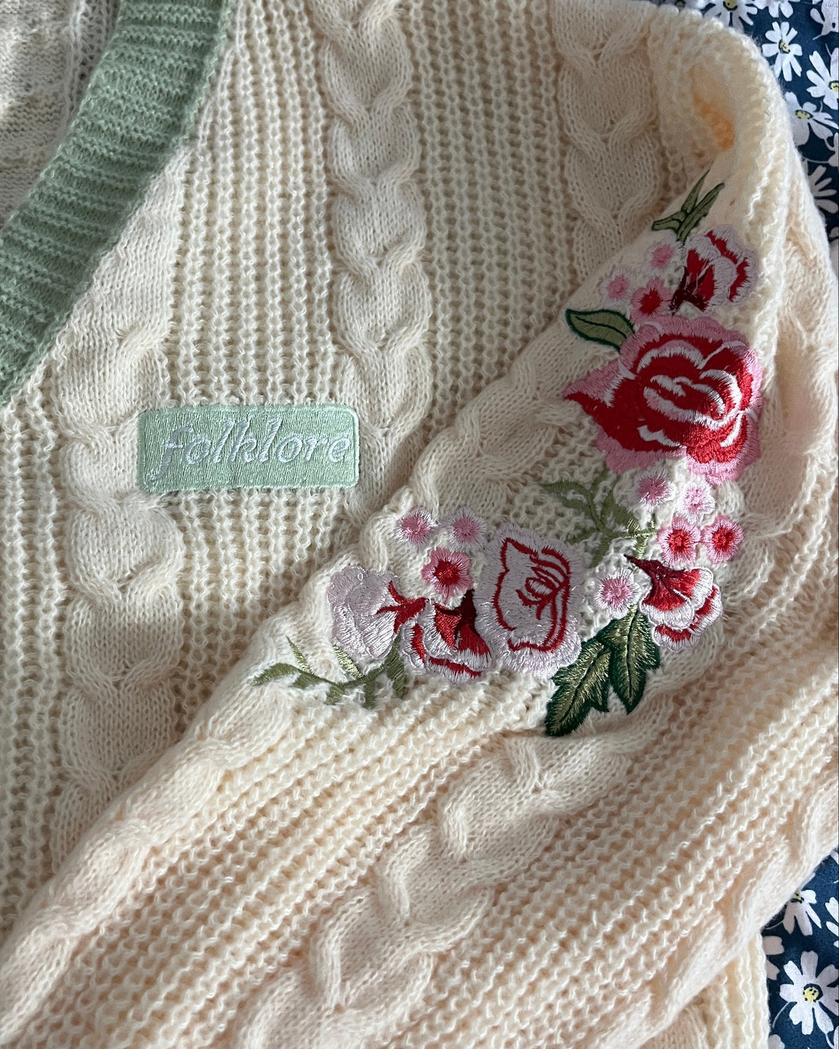Folklore Betty's Garden Cardigan, Eras Tour Outfit Floral Sweater