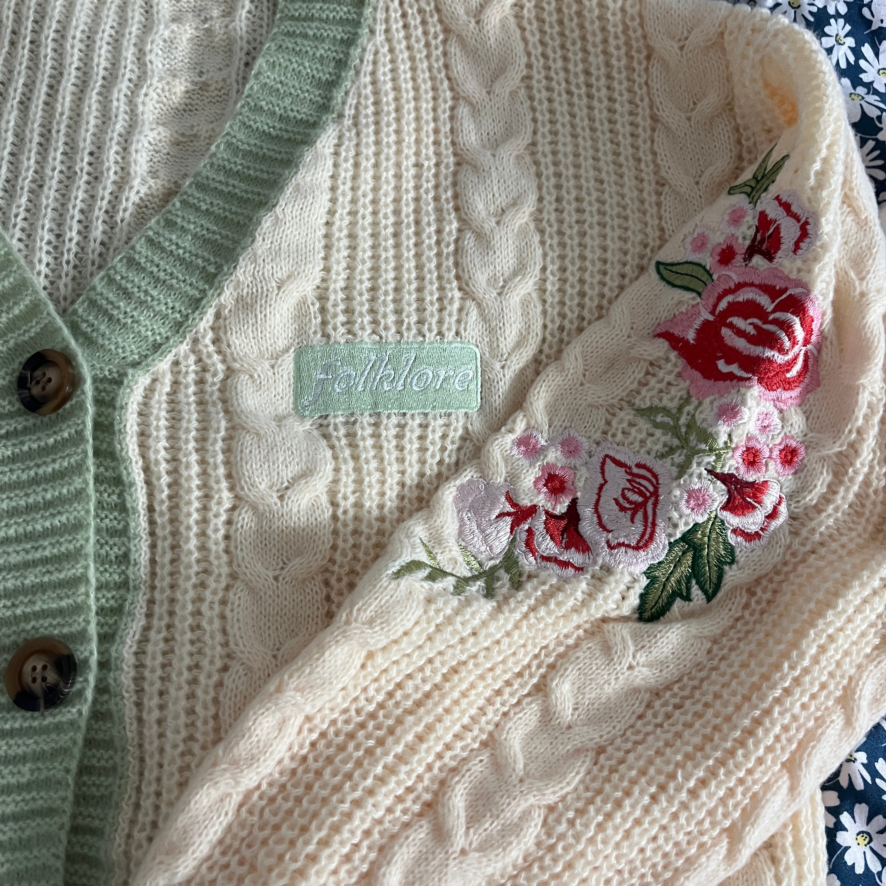 Folklore Betty's Garden Cardigan, Eras Tour Outfit Floral Sweater