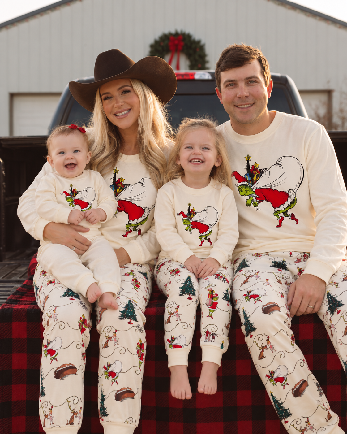 Joy Merry-Grinch Family Christmas Pajamas