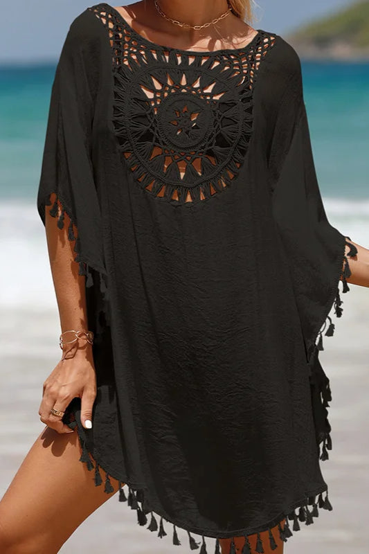 Crochet Cover Up Boho Dress