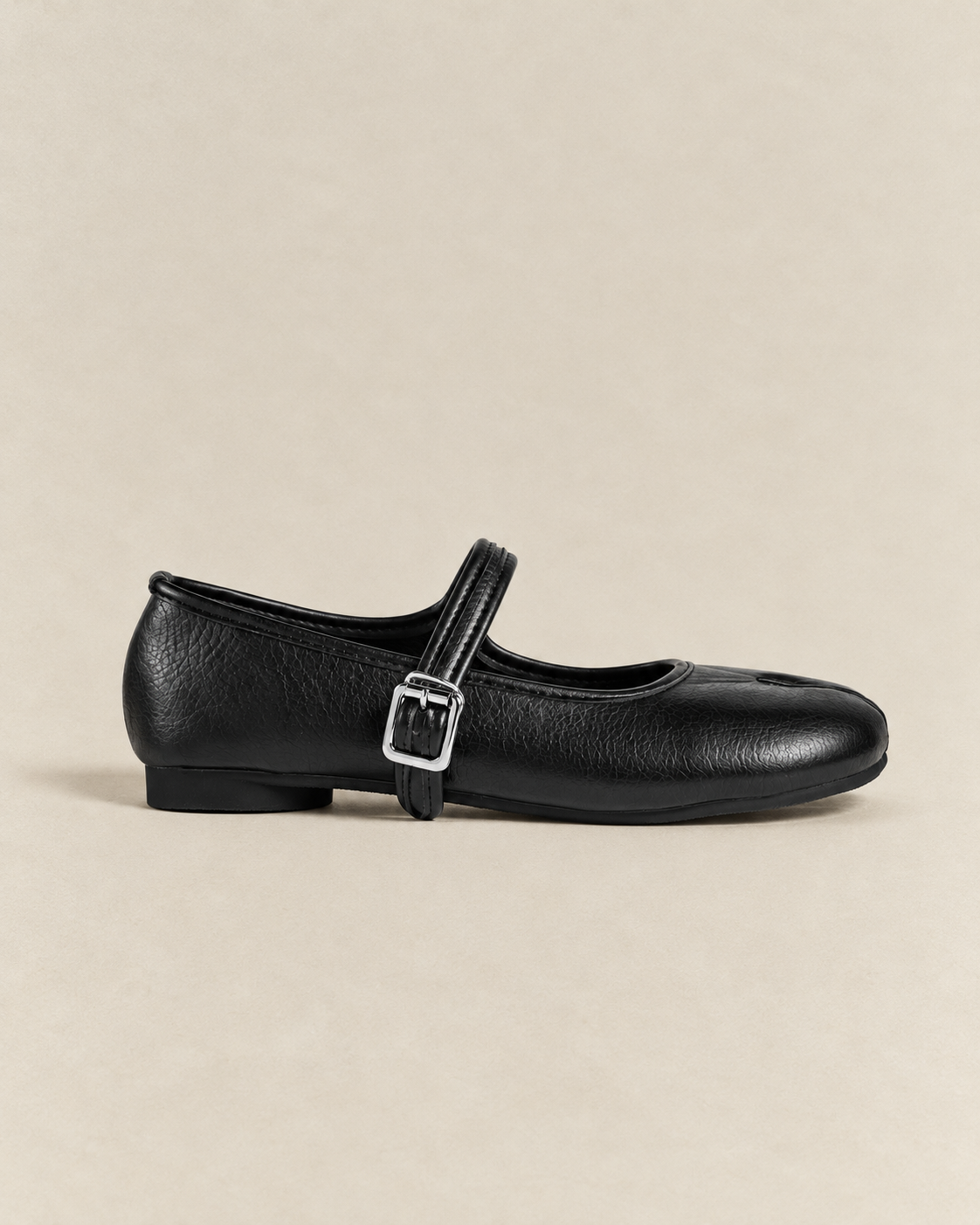 Black Round Toe Tabi Mary-Janes