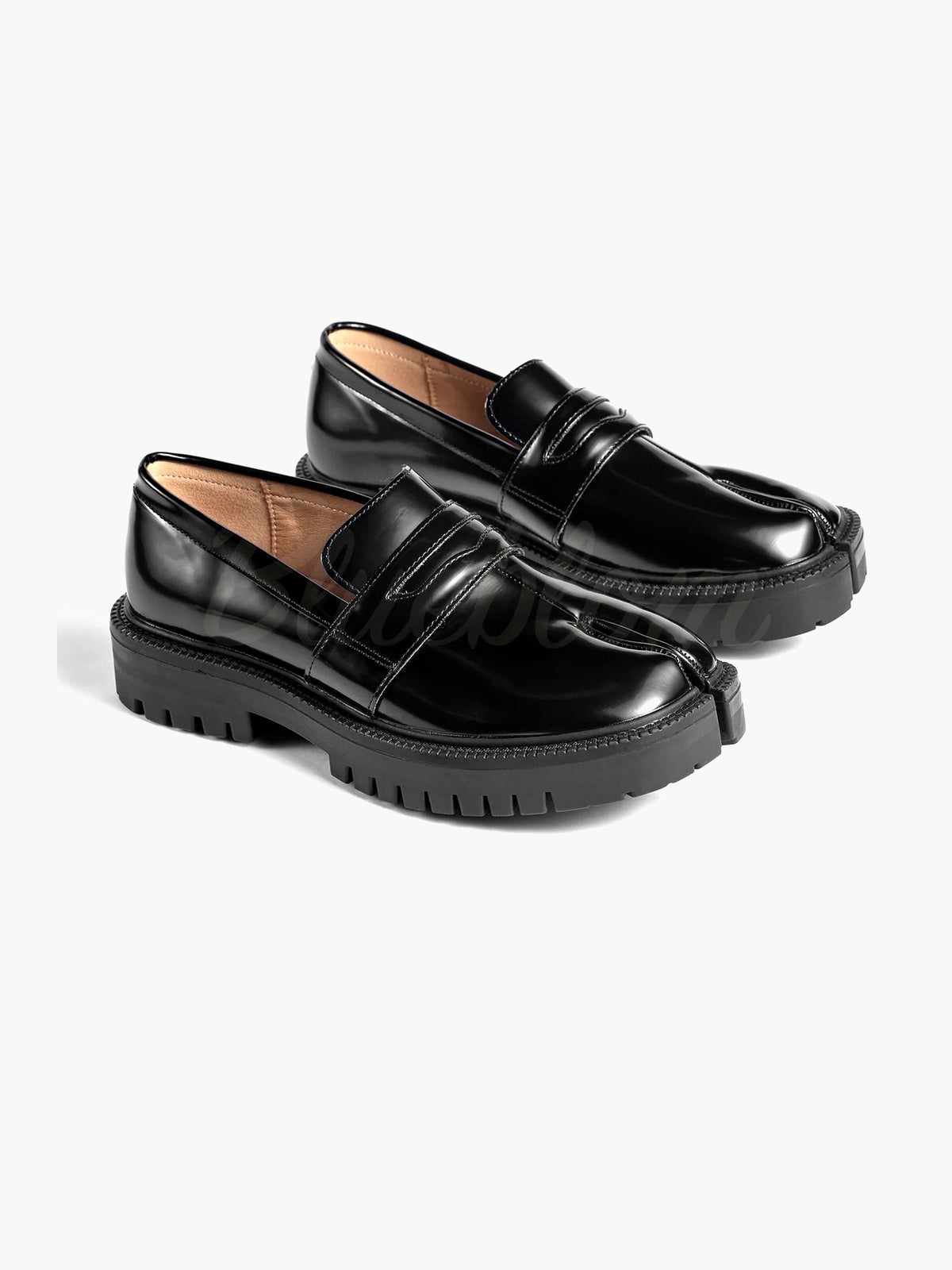 Thick Heel Tabi Loafers