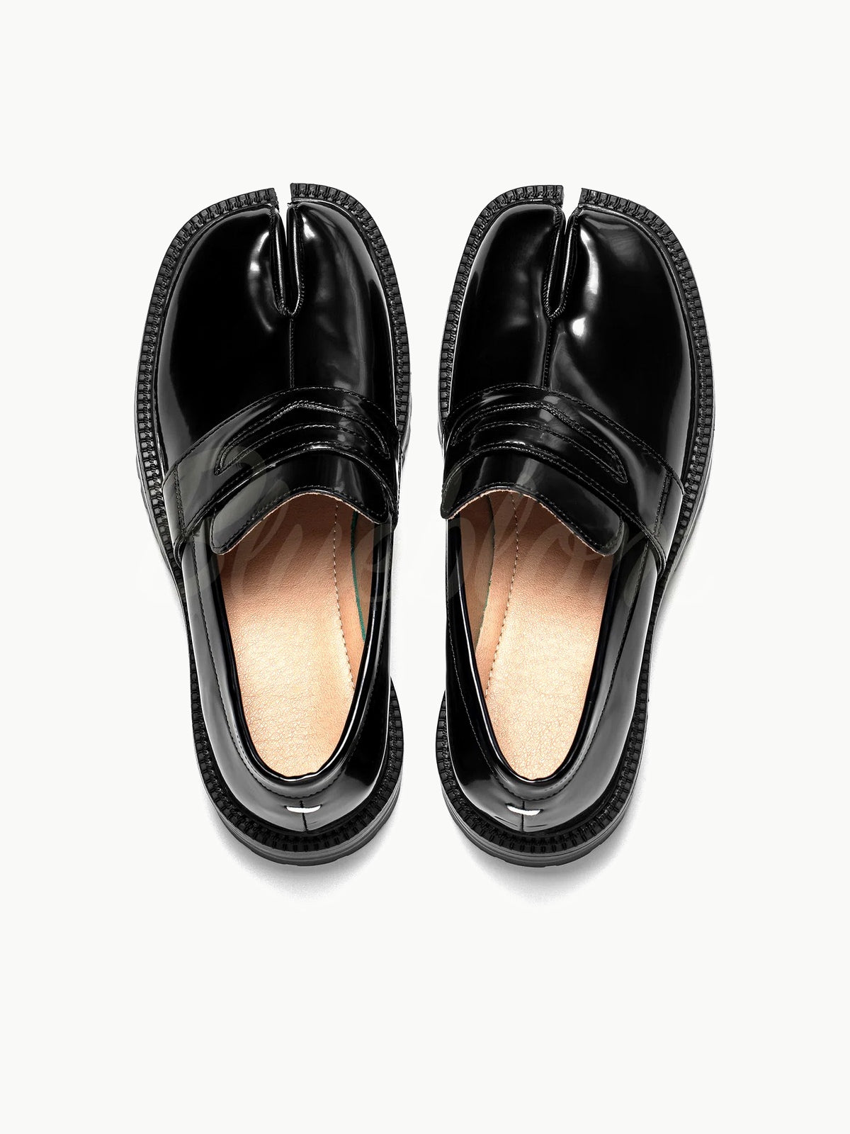 Thick Heel Tabi Loafers