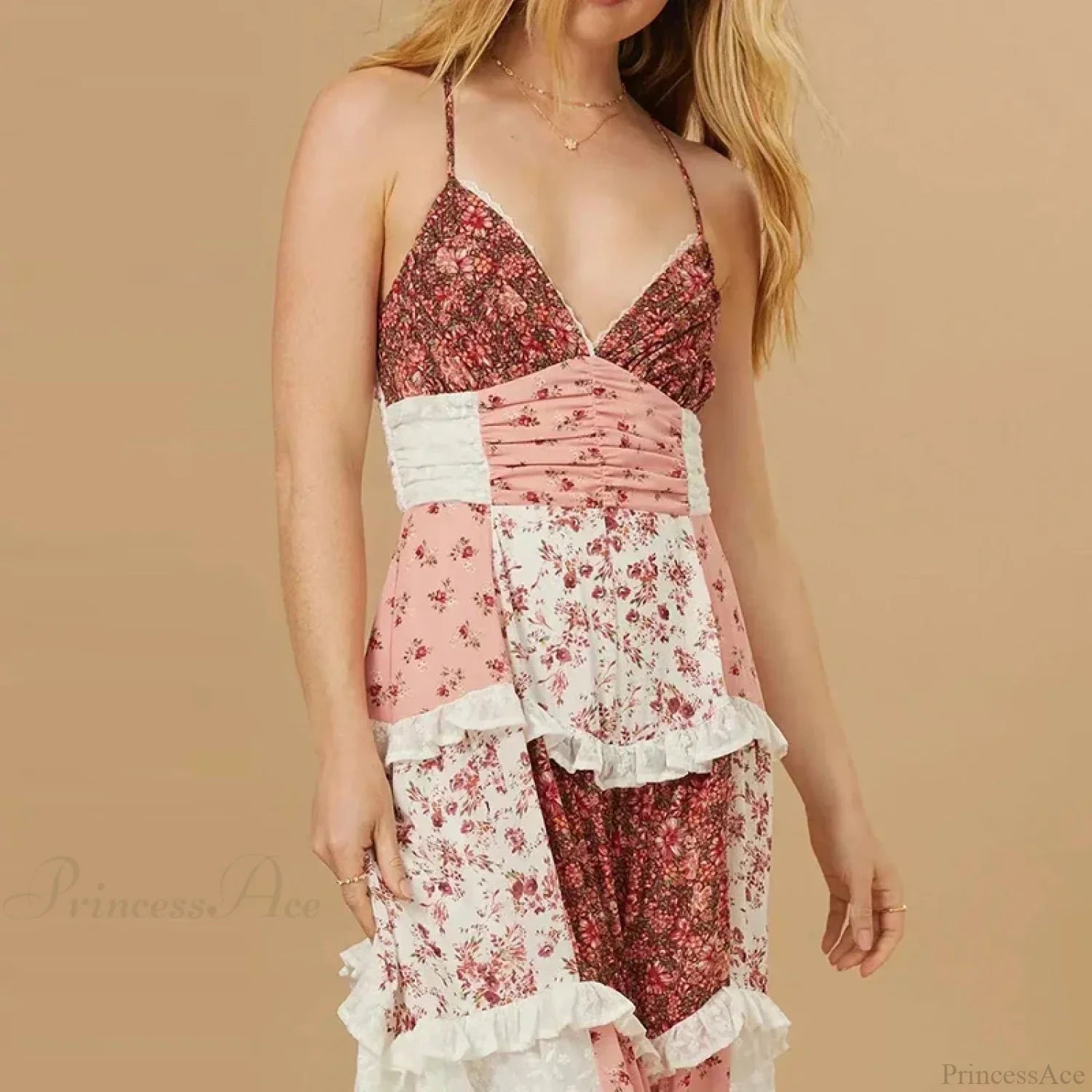 BOHO Off-Shoulder Pleated Floral western Dress