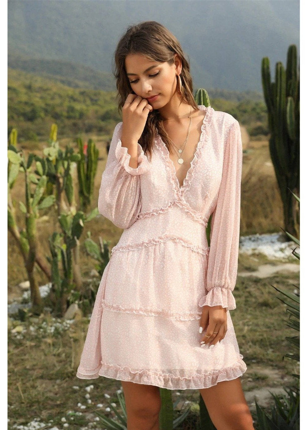 Backless Hippie Chic Boho Dress