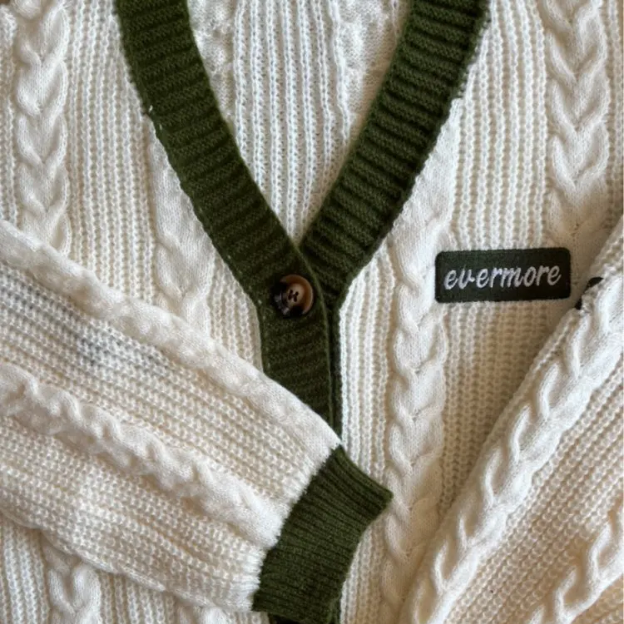 Evermore Cardigan Taylors Version, Ivy Folklore Inspired Cardigan Sweater