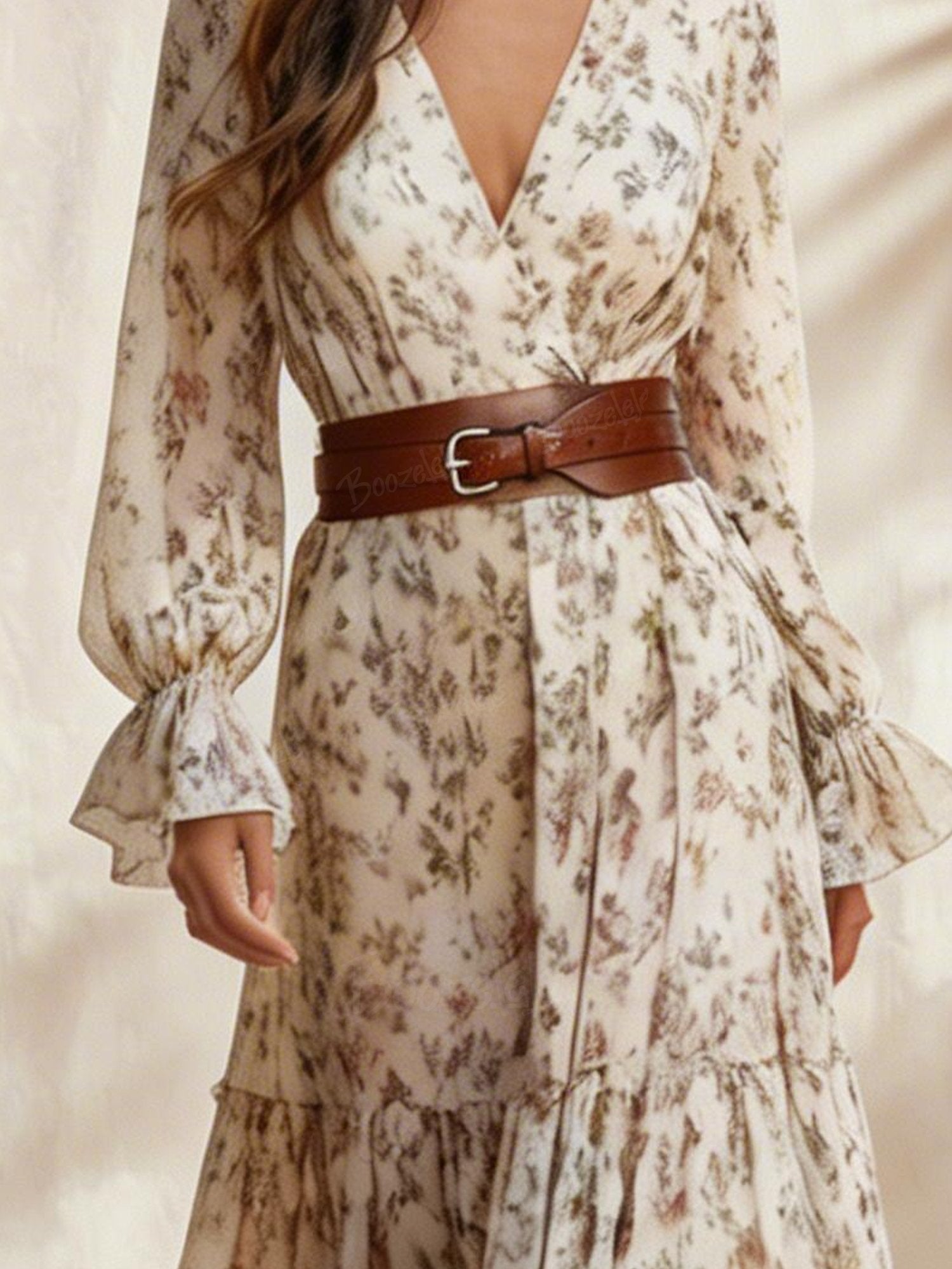 Mori Girl Bohemian Printed western Dress