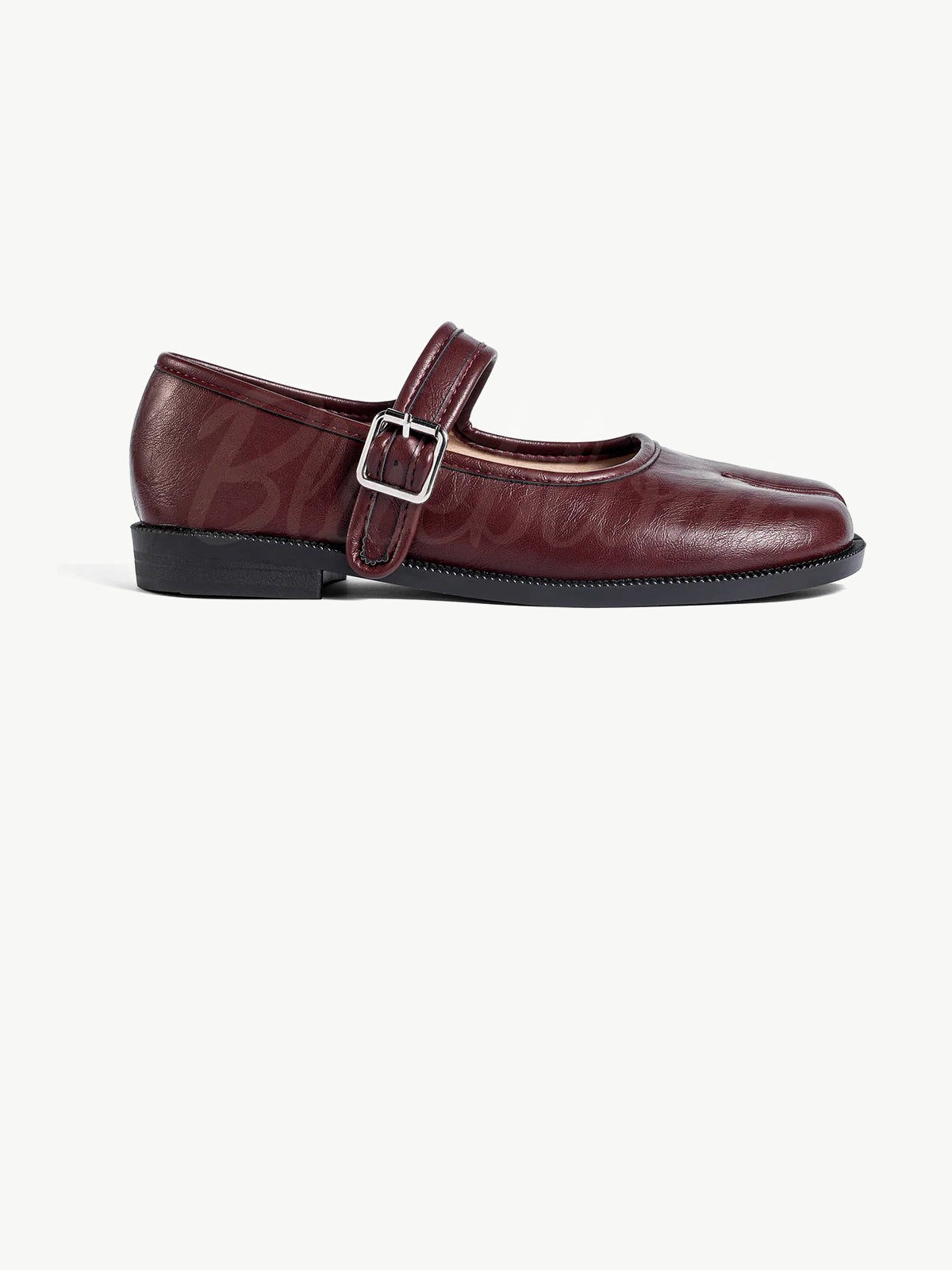 Red Adjustable Strap Tabi Mary Janes
