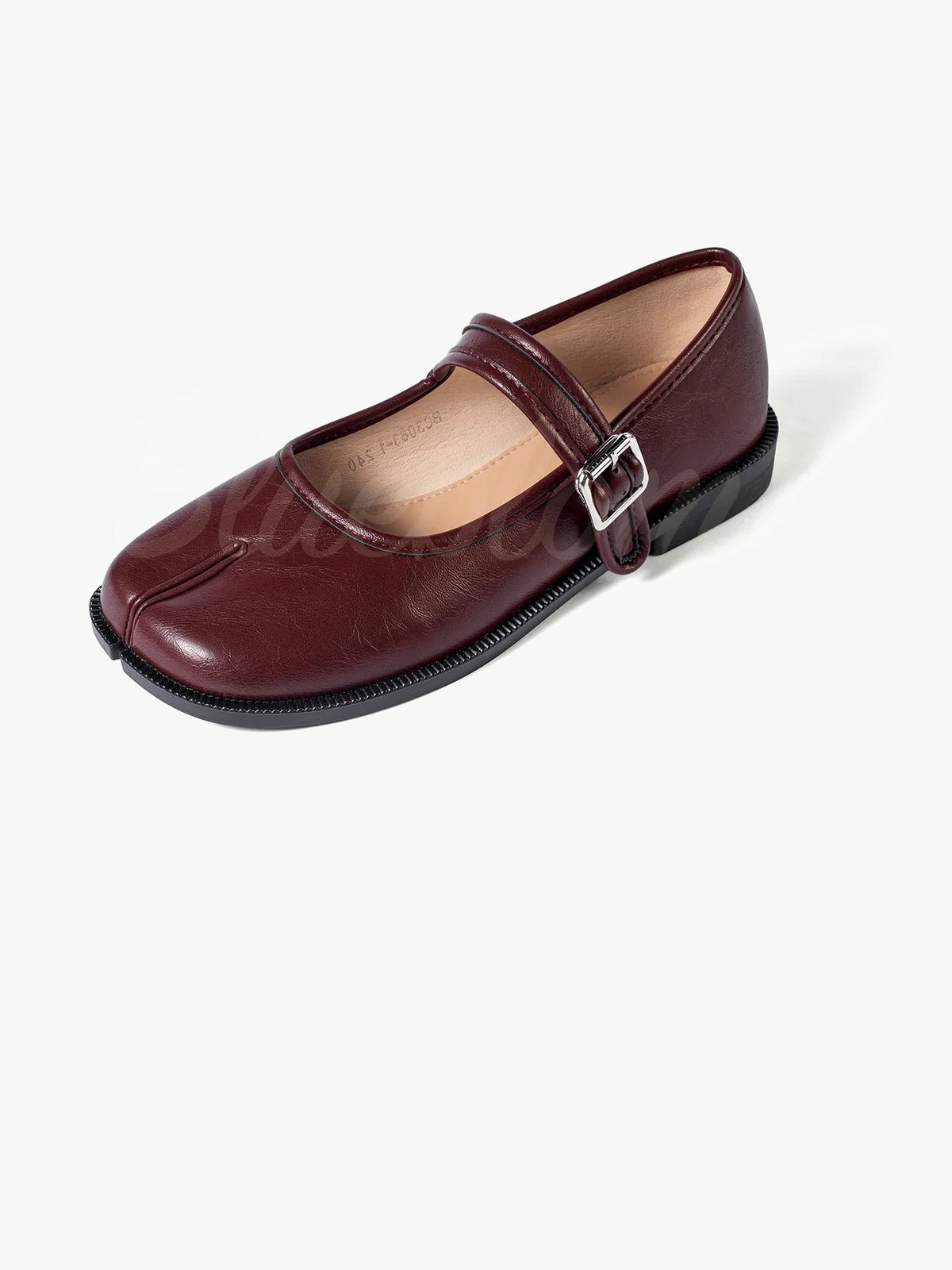 Red Adjustable Strap Tabi Mary Janes